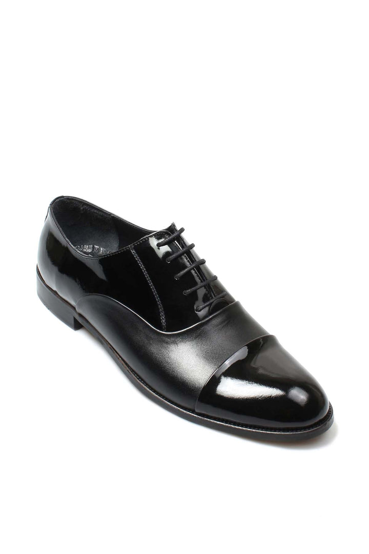 FST Genuine Leather Men's Classic Shoe 867MBA075JUR Black Patent - Huesca
