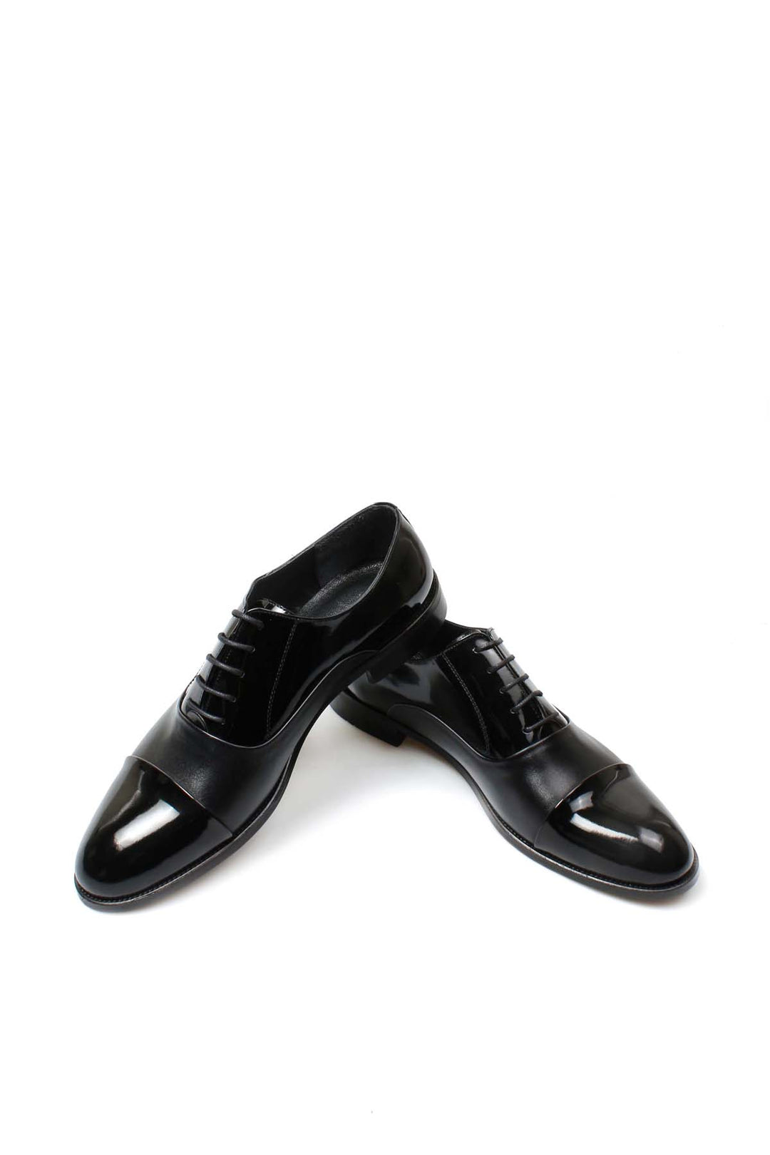 FST Genuine Leather Men's Classic Shoe 867MBA075JUR Black Patent - Huesca