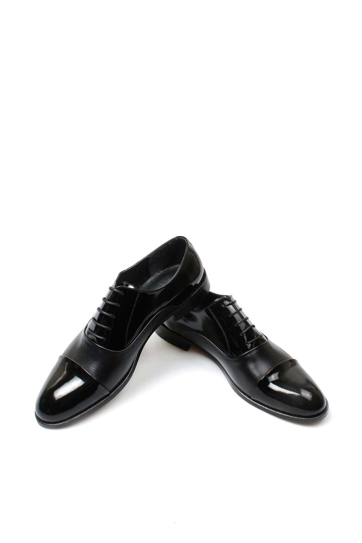FST Genuine Leather Men's Classic Shoe 867MBA075JUR Black Patent - Huesca