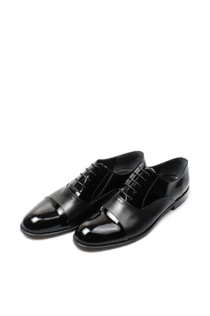 FST Genuine Leather Men's Classic Shoe 867MBA075JUR Black Patent - Huesca