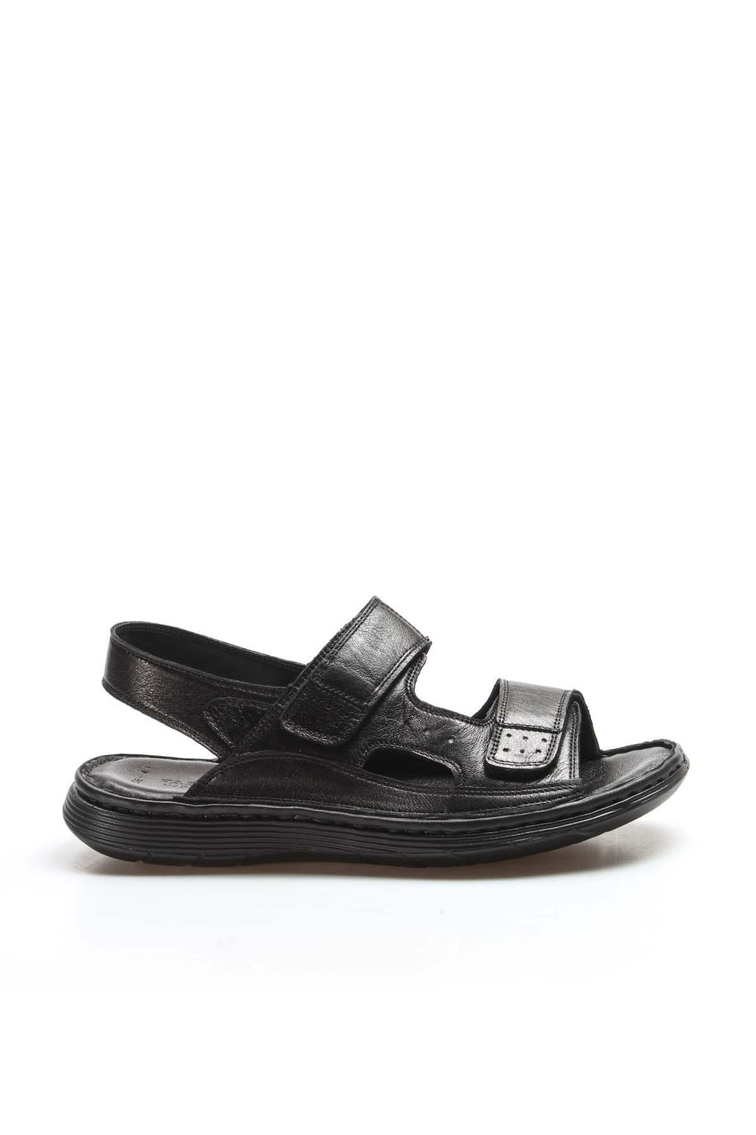 FST Genuine Leather Men's Classic Sandal 018MAG-208-71 Black Orlondo - Billerica