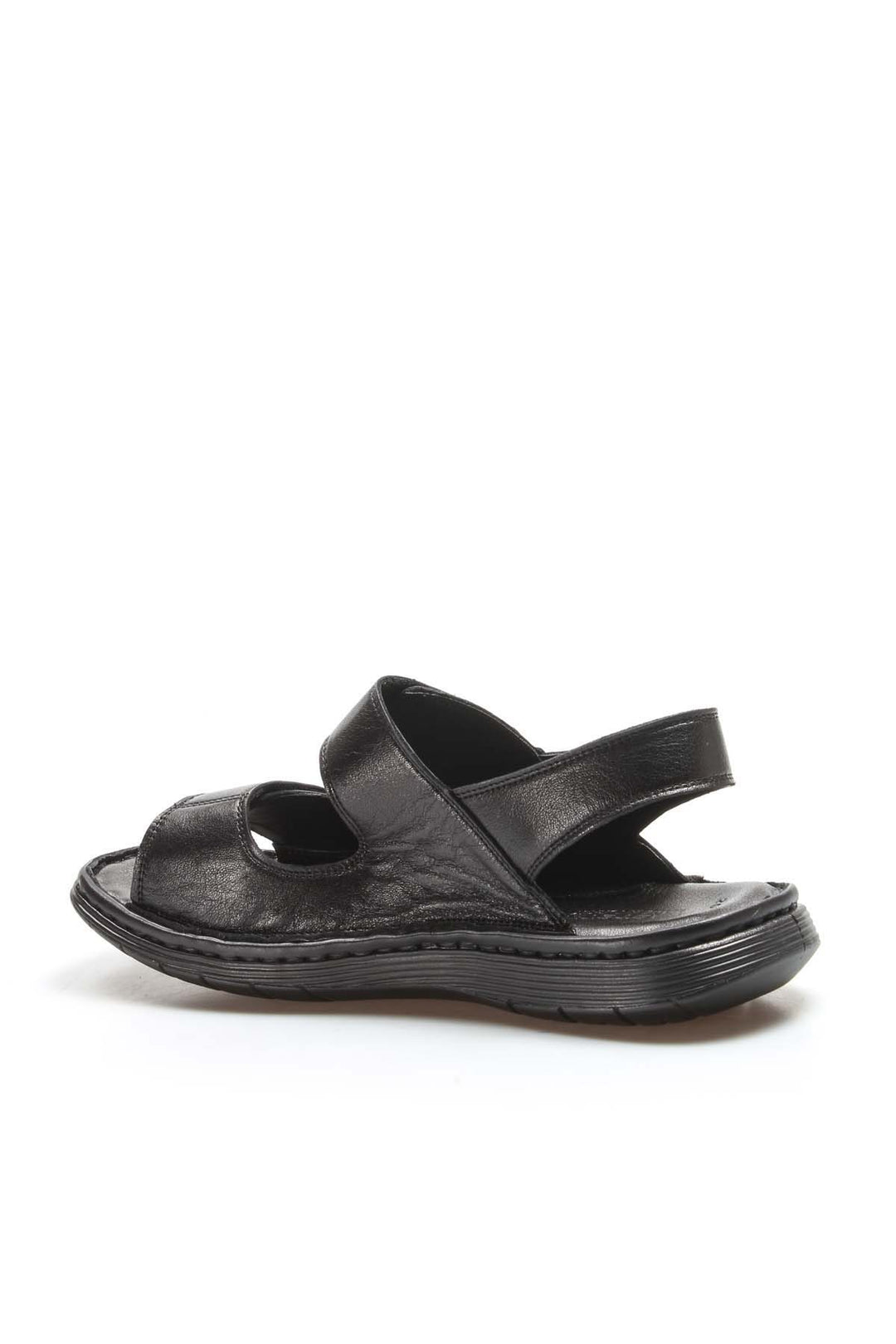 FST Genuine Leather Men's Classic Sandal 018MAG-208-71 Black Orlondo - Billerica