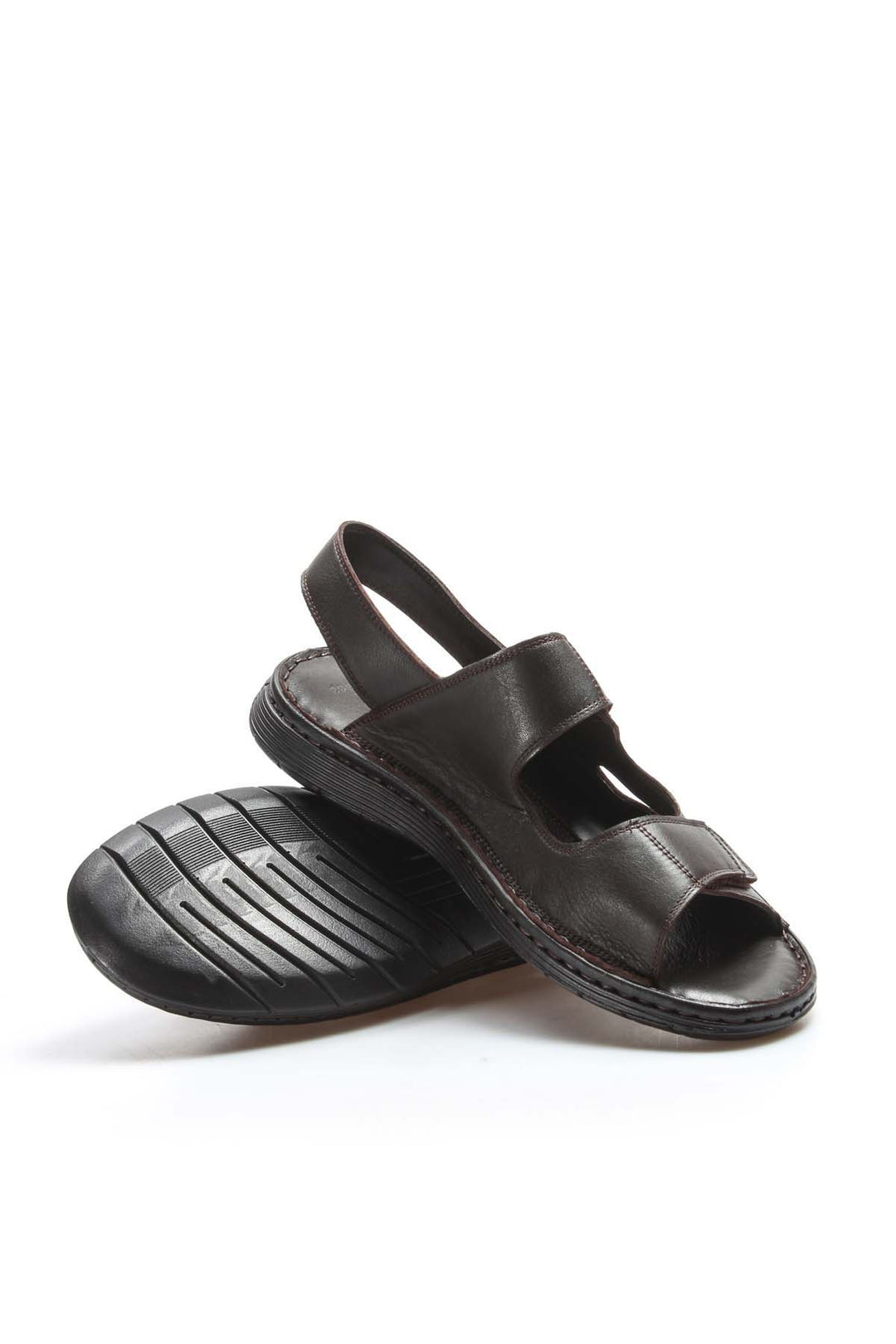 FST Genuine Leather Men's Classic Sandal 018MAG-208-71 Brown - Mentor
