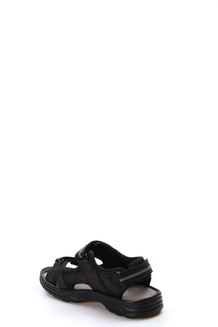 FST Genuine Leather Men's Classic Sandal 907GA1517 Black - Brescia