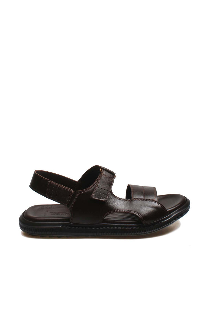 FST Genuine Leather Men's Classic Slippers 018MAM-53 Brown - Nola