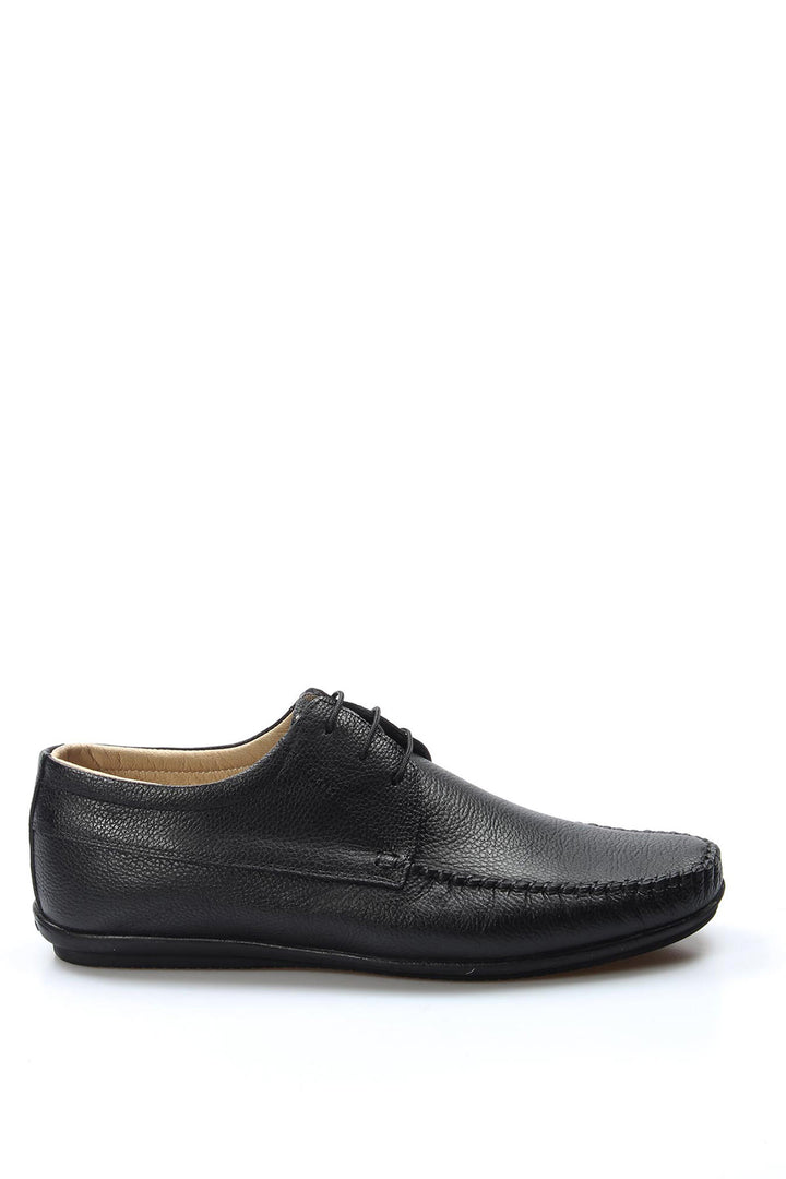 FST Genuine Leather Men's Loafer Shoes 628MA1005 Black - Worksop
