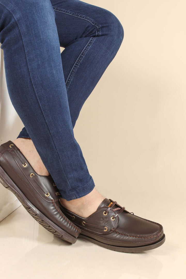 FST Genuine Leather Men's Loafer Shoes 628MADAXFAST Brown - Lake Oswego