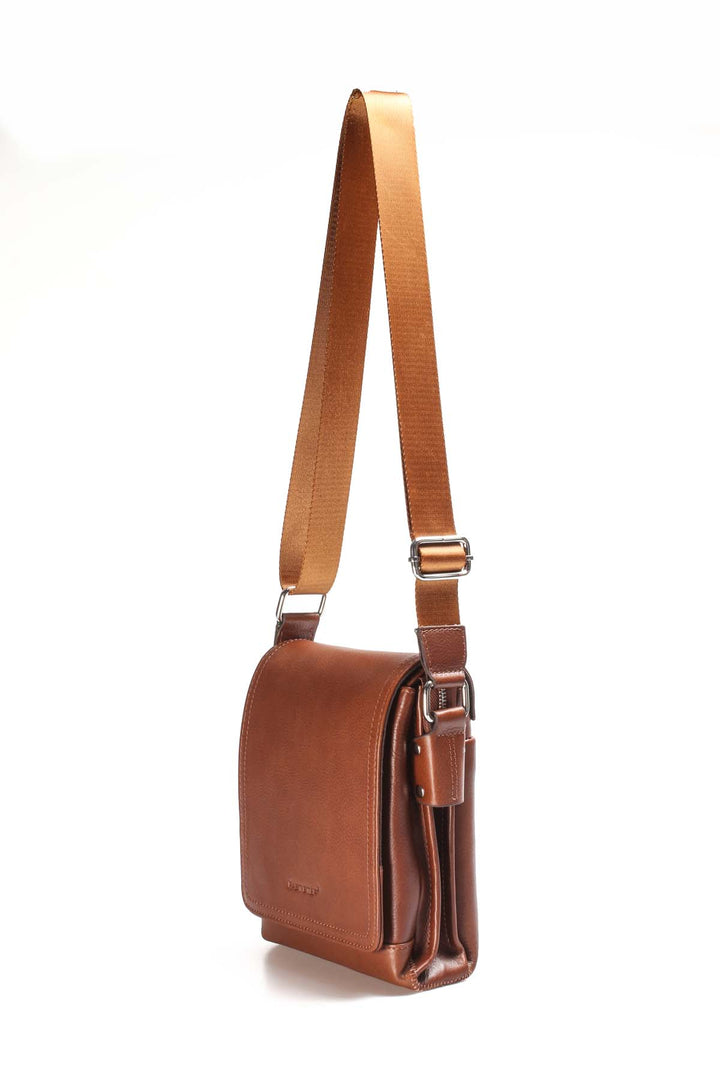FST Genuine Leather Men's Portfolio Bag 779CA4264 Brown - Brive-la-Gaillarde