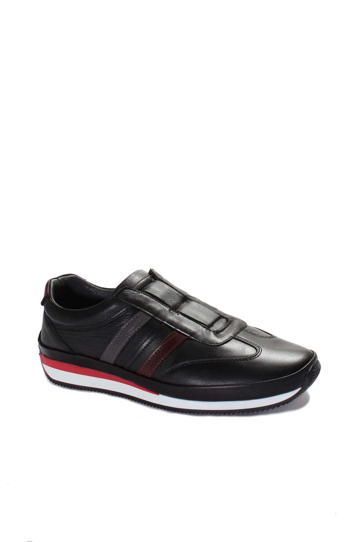 FST Genuine Leather Men's Sneakers 856MA1788 Black - Lehigh Acres