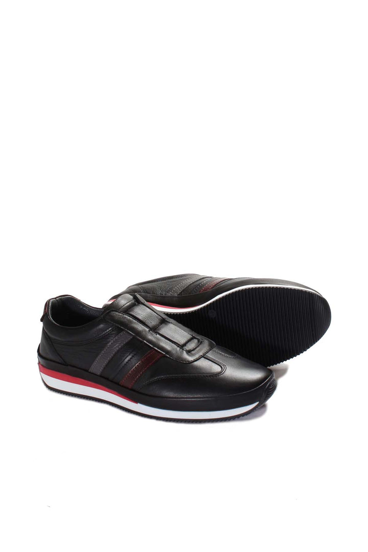 FST Genuine Leather Men's Sneakers 856MA1788 Black - Lehigh Acres