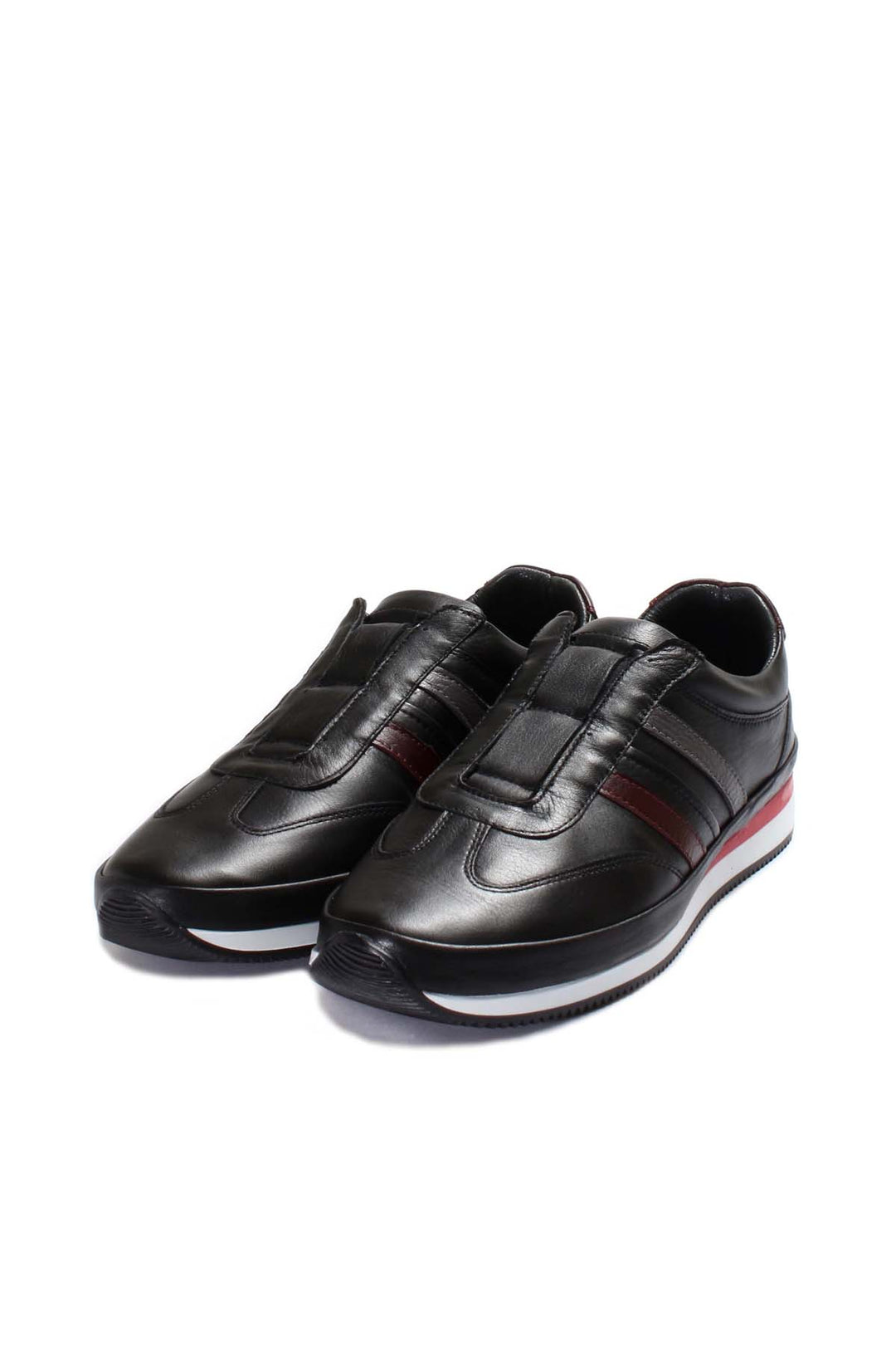 FST Genuine Leather Men's Sneakers 856MA1788 Black - Lehigh Acres