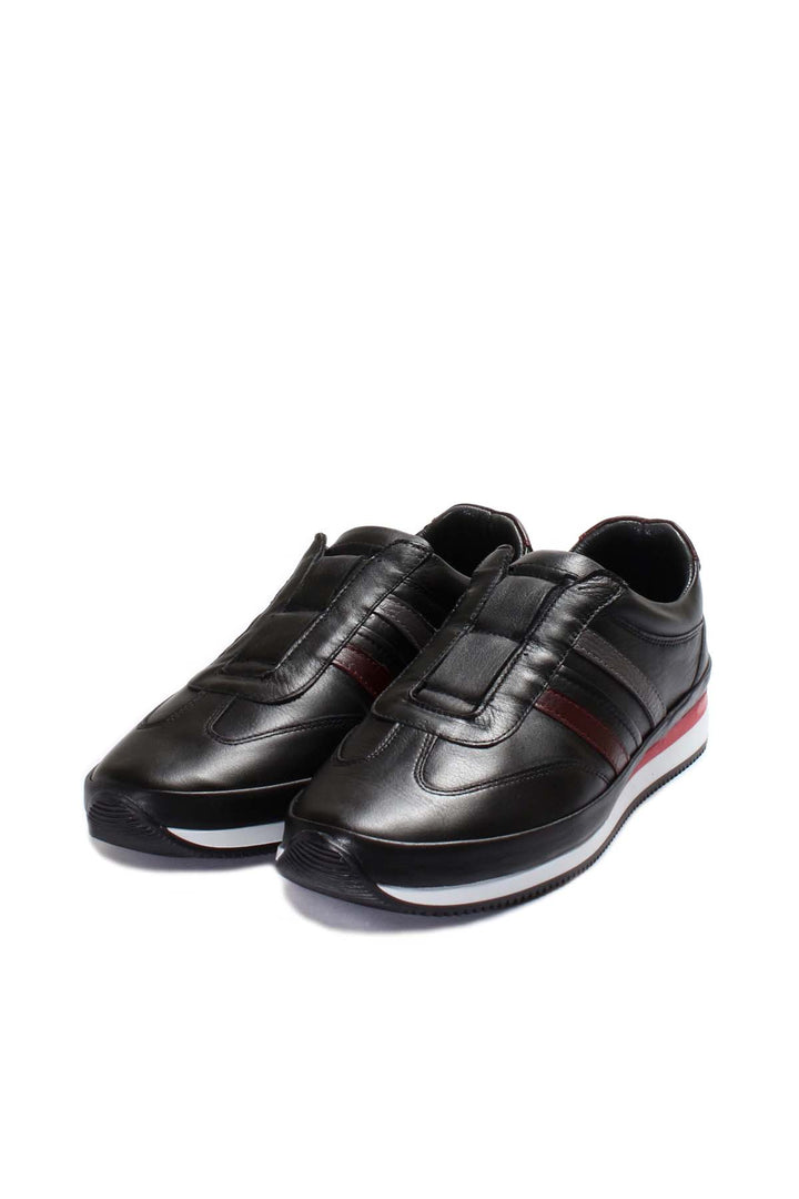 FST Genuine Leather Men's Sneakers 856MA1788 Black - Lehigh Acres