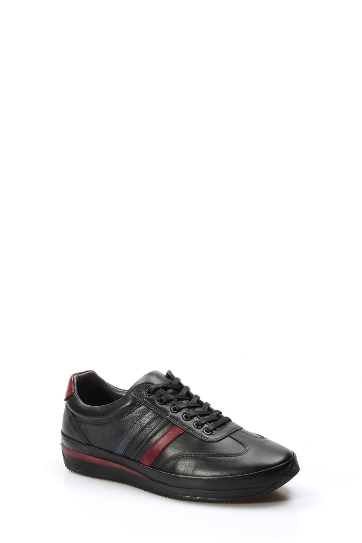 FST Genuine Leather Men's Sneakers 856MA1798 Burgundy Black - Pabellón de Arteaga