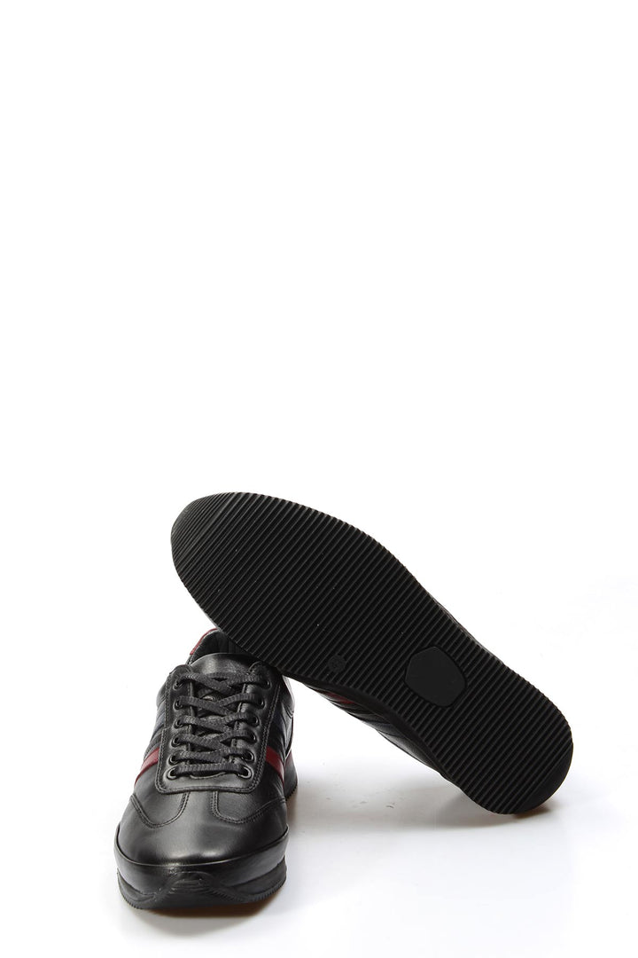 FST Genuine Leather Men's Sneakers 856MA1798 Burgundy Black - Pabellón de Arteaga