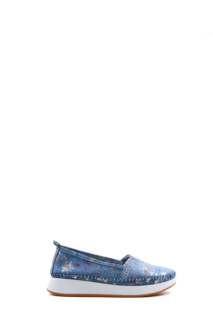 FST Genuine Leather Women's Casual Shoes 122ZA24075 Denim Flower - Bay City