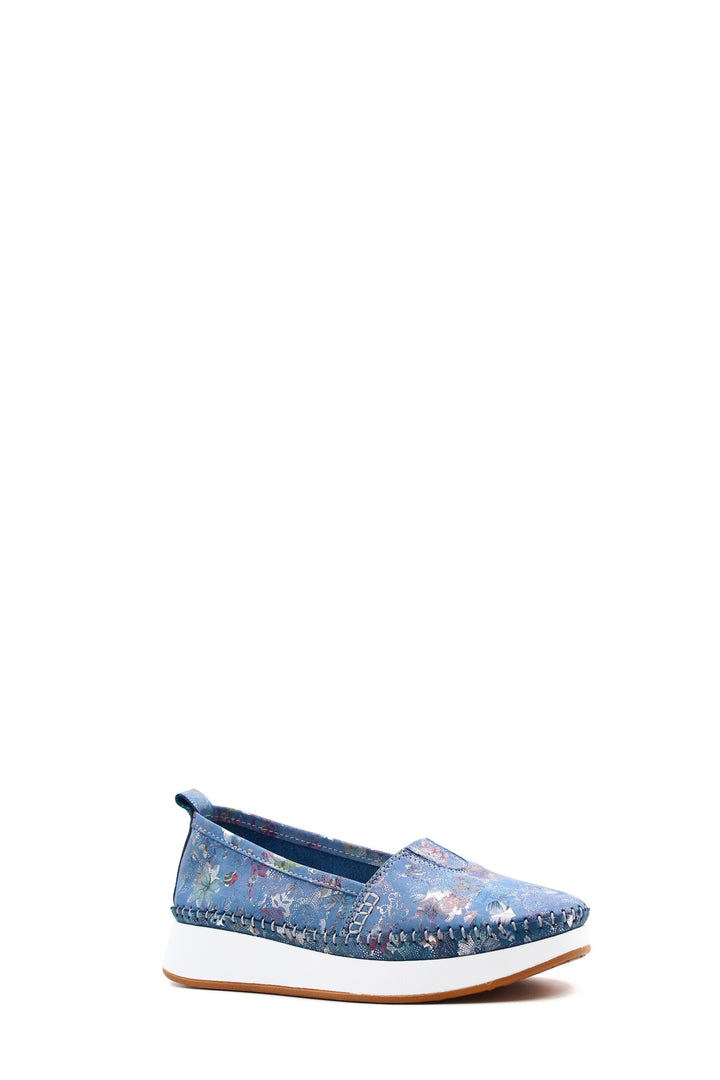 FST Genuine Leather Women's Casual Shoes 122ZA24075 Denim Flower - Bay City