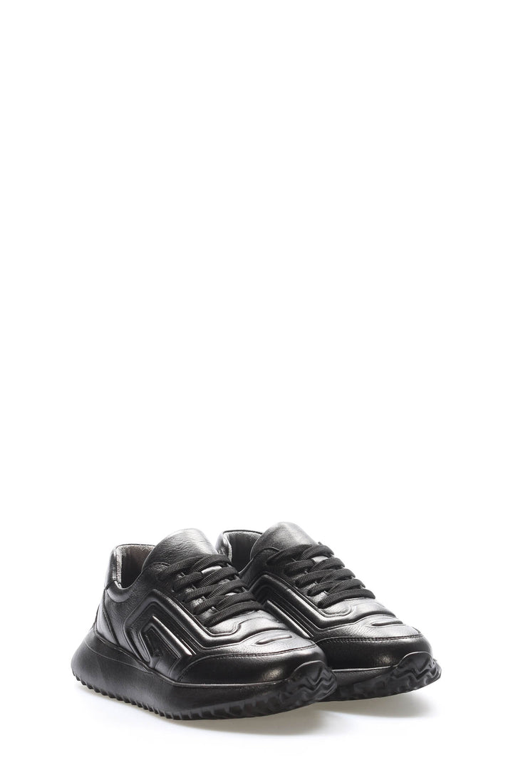 FST Genuine Leather Women's Casual Shoes 136ZA507 Black - Milwaukee