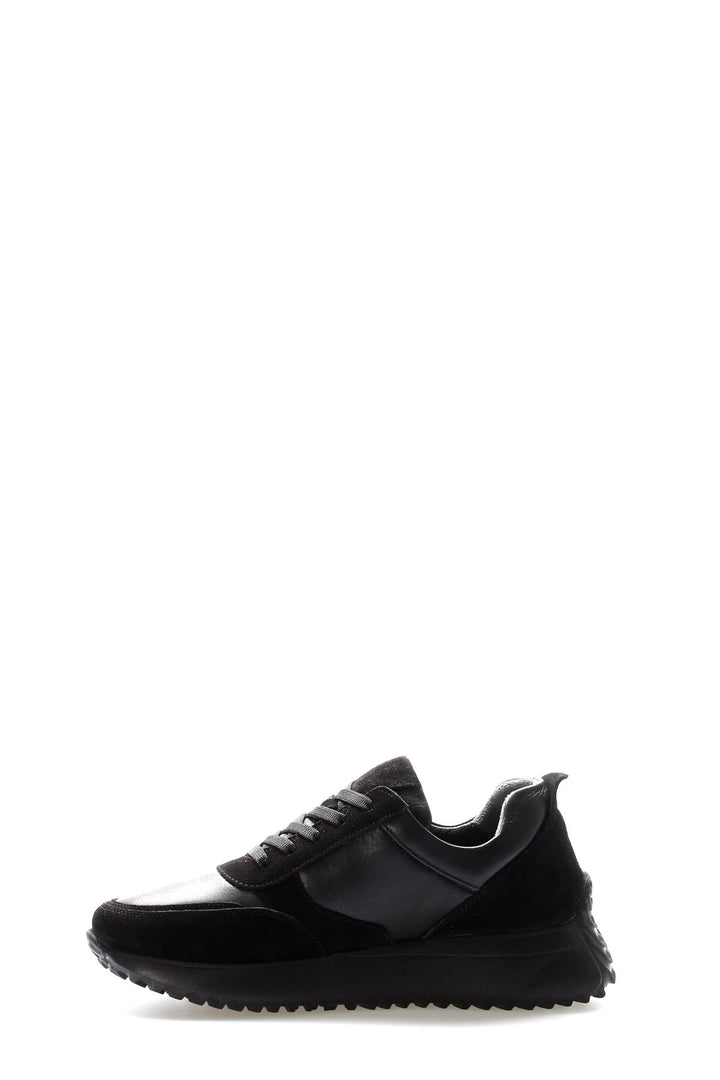 FST Genuine Leather Women's Casual Shoes 136ZA904-3 Black Suede - Saint-Malo