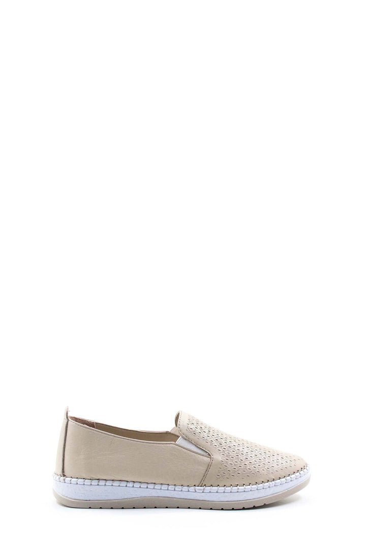 FST Genuine Leather Women's Casual Shoes 139ZA600 Beige - Lewiston