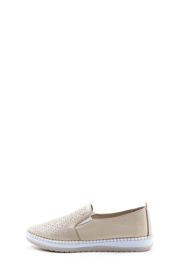 FST Genuine Leather Women's Casual Shoes 139ZA600 Beige - Lewiston
