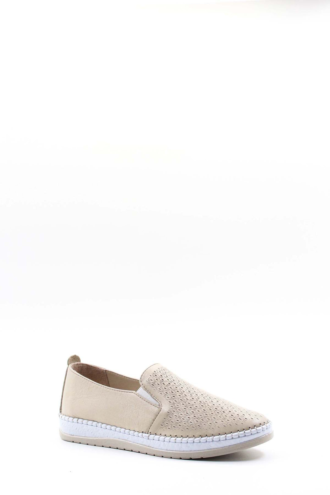 FST Genuine Leather Women's Casual Shoes 139ZA600 Beige - Lewiston