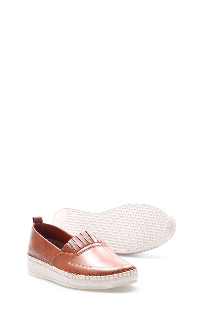 FST Genuine Leather Women's Casual Shoes 164ZA2010 Brown - Loveland