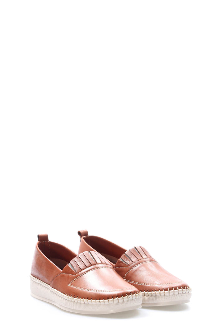 FST Genuine Leather Women's Casual Shoes 164ZA2010 Brown - Loveland
