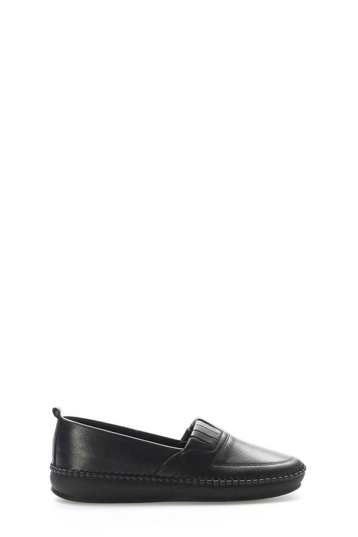 FST Genuine Leather Women's Casual Shoes 164ZA2010 Black - Seaside