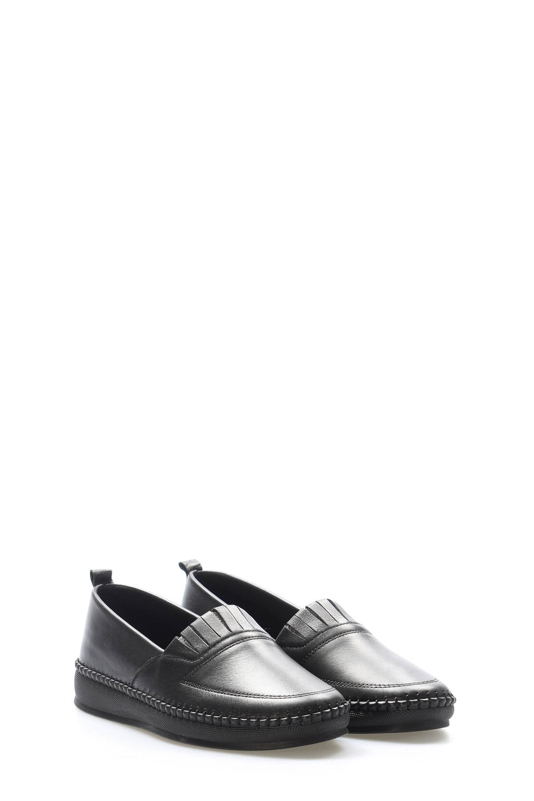 FST Genuine Leather Women's Casual Shoes 164ZA2010 Black - Seaside