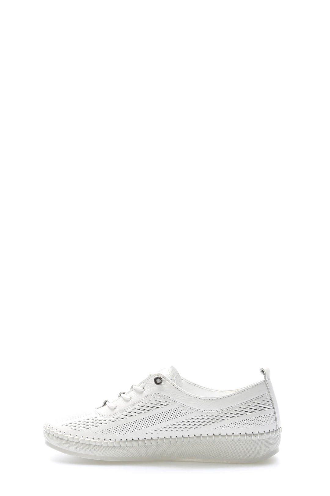 FST Genuine Leather Women's Casual Shoes 164ZA2026 White - Varash