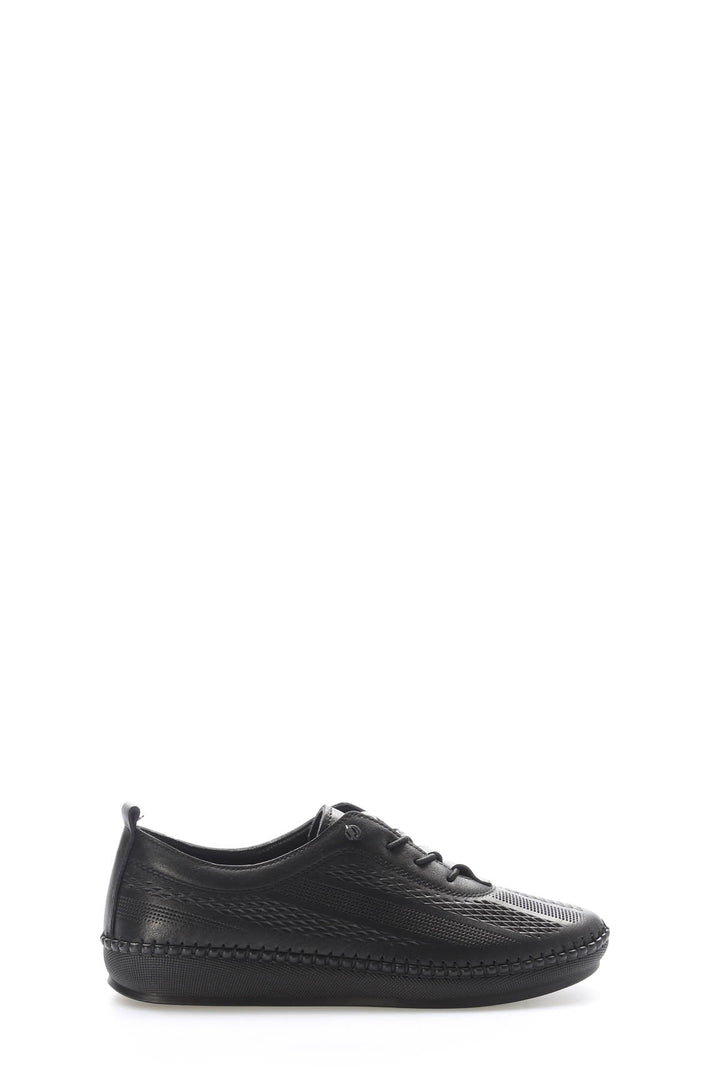 FST Genuine Leather Women's Casual Shoes 164ZA2026 Black - Bowmanville