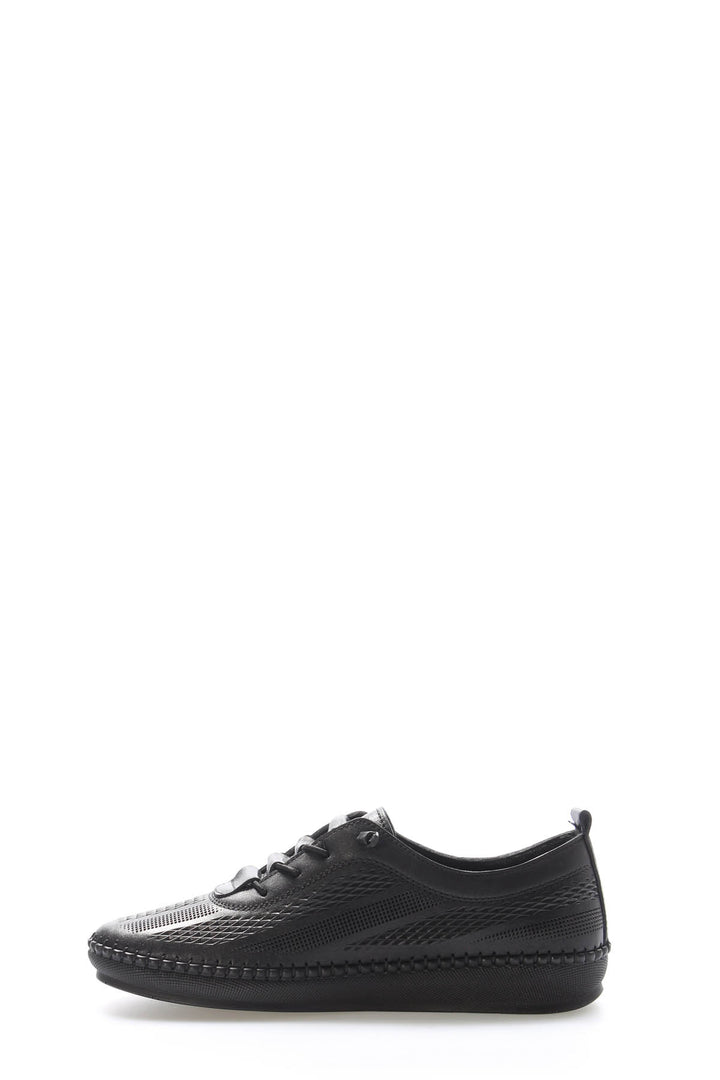 FST Genuine Leather Women's Casual Shoes 164ZA2026 Black - Bowmanville