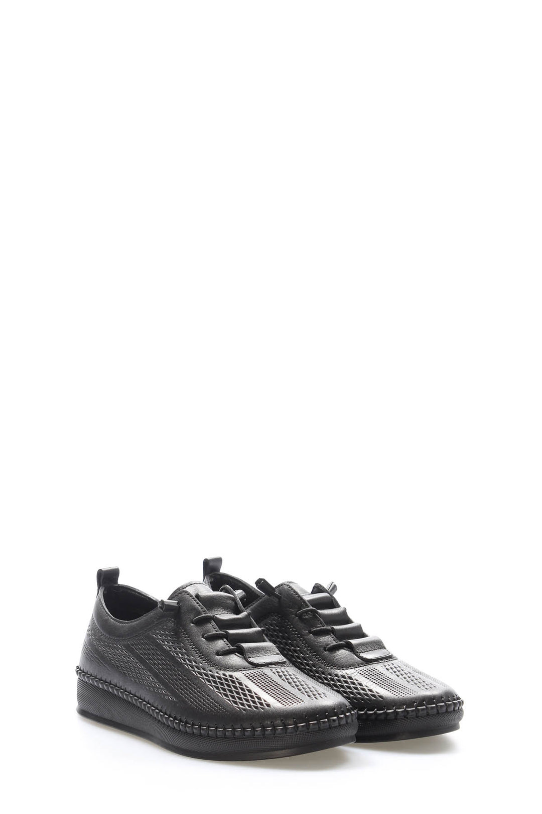 FST Genuine Leather Women's Casual Shoes 164ZA2026 Black - Bowmanville