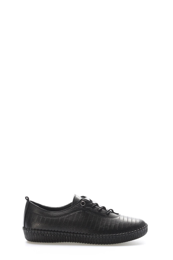FST Genuine Leather Women's Casual Shoes 164ZA5028 Black - Worthing