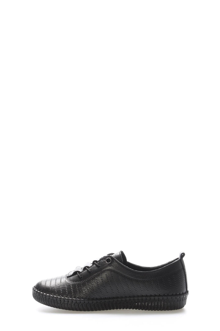 FST Genuine Leather Women's Casual Shoes 164ZA5028 Black - Worthing