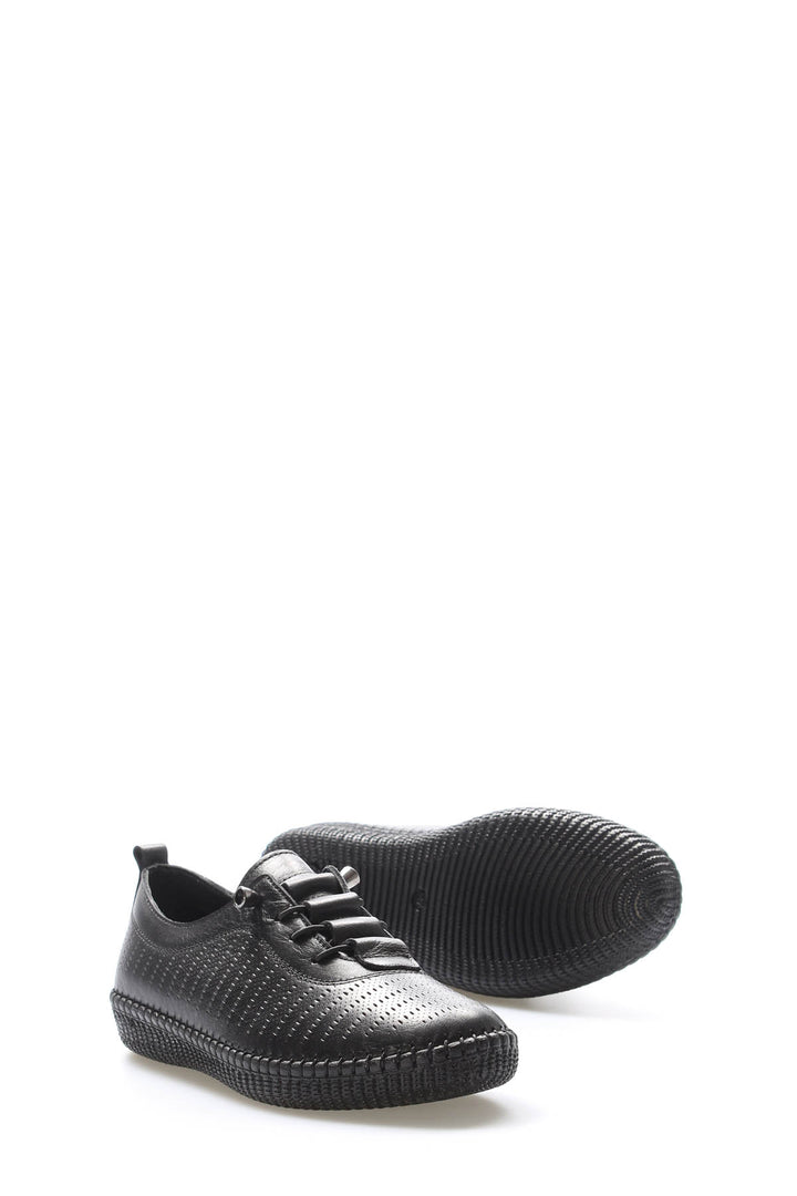 FST Genuine Leather Women's Casual Shoes 164ZA5028 Black - Worthing