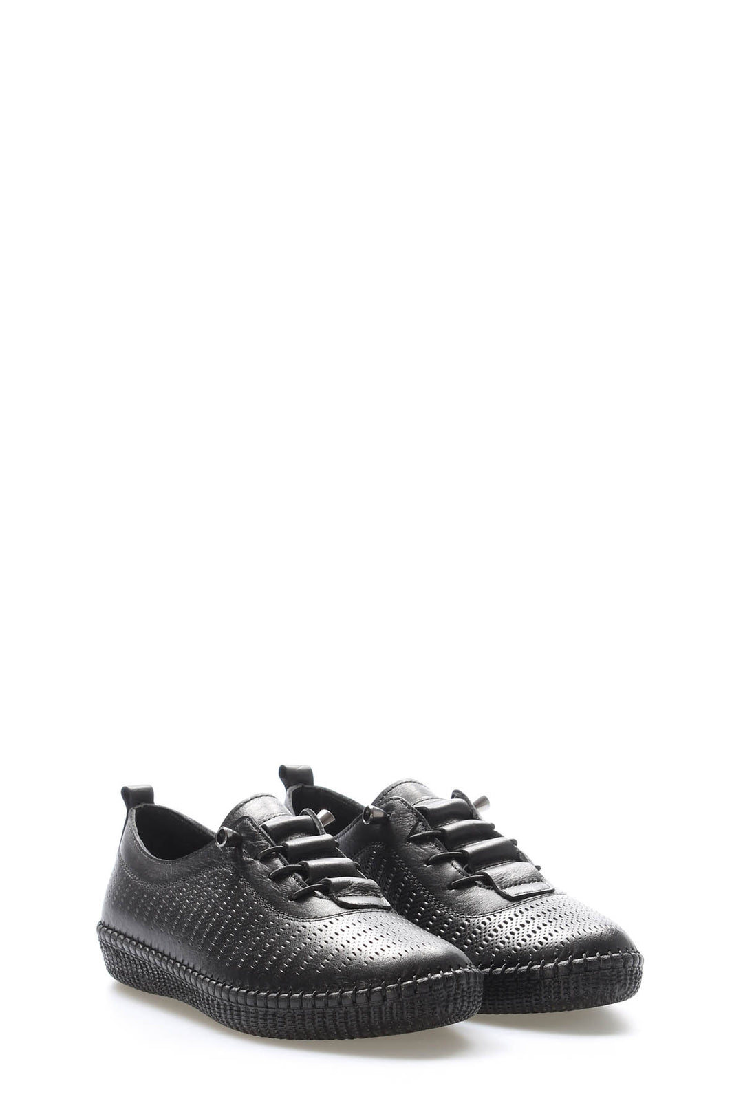 FST Genuine Leather Women's Casual Shoes 164ZA5028 Black - Worthing