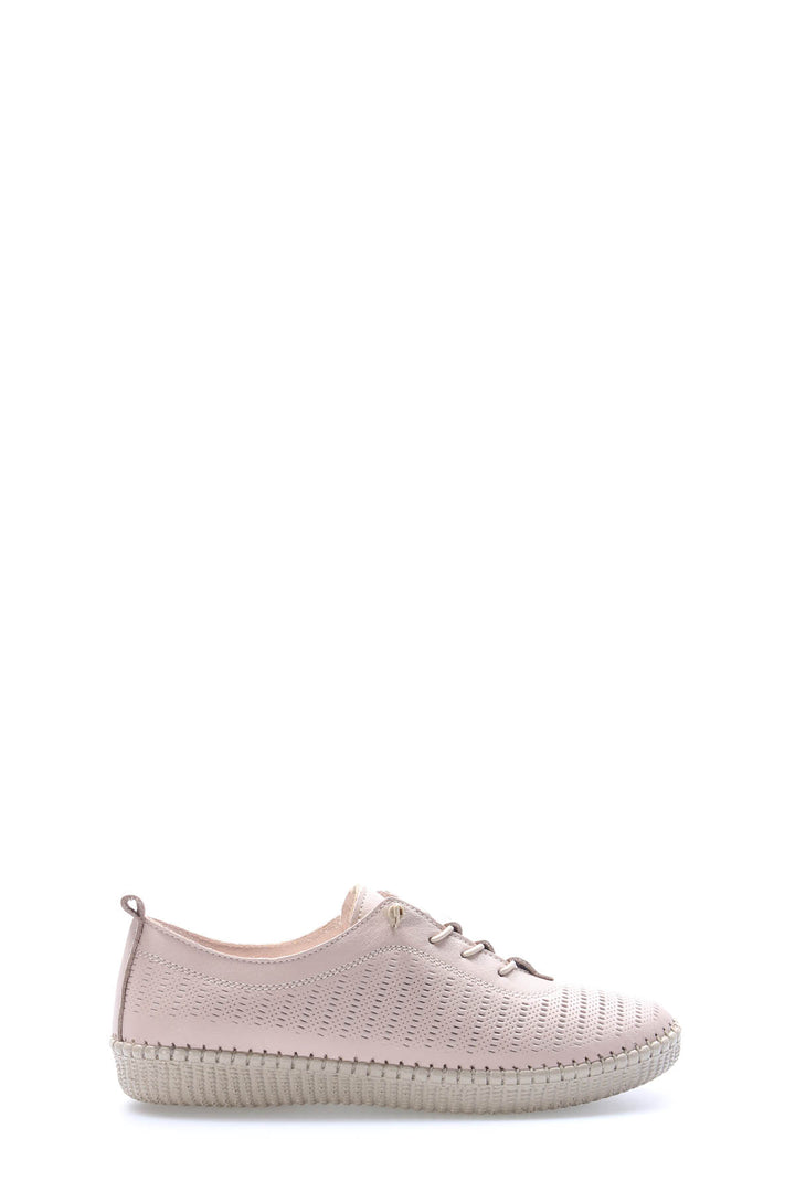 FST Genuine Leather Women's Casual Shoes 164ZA5028 Beige - Hereford