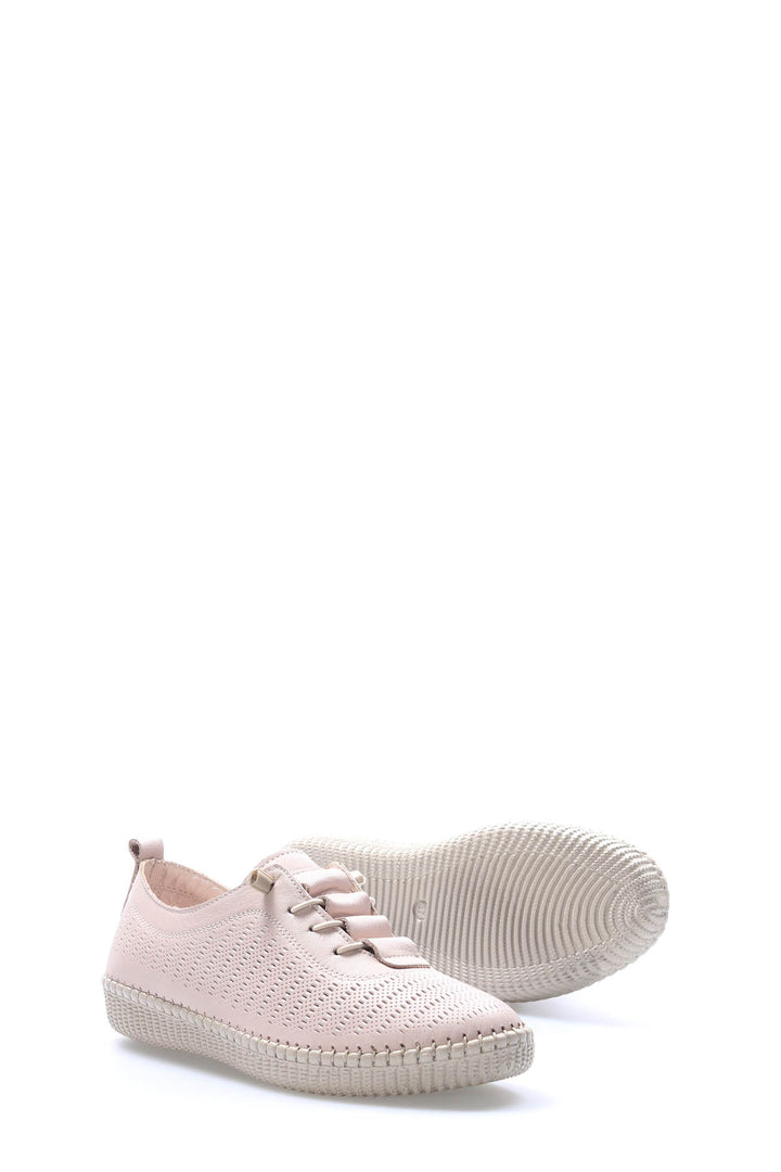 FST Genuine Leather Women's Casual Shoes 164ZA5028 Beige - Hereford