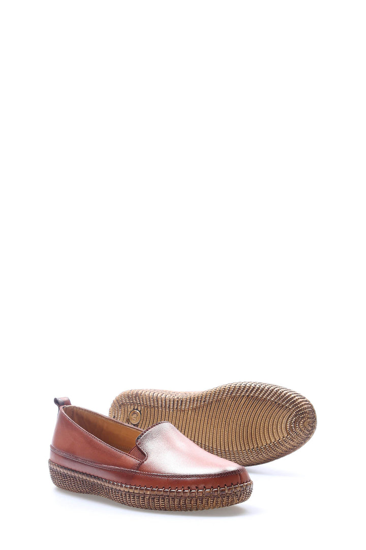 FST Genuine Leather Women's Casual Shoes 164ZA7010 Brown - Minneapolis