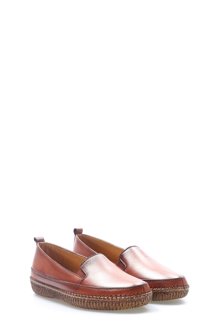 FST Genuine Leather Women's Casual Shoes 164ZA7010 Brown - Minneapolis