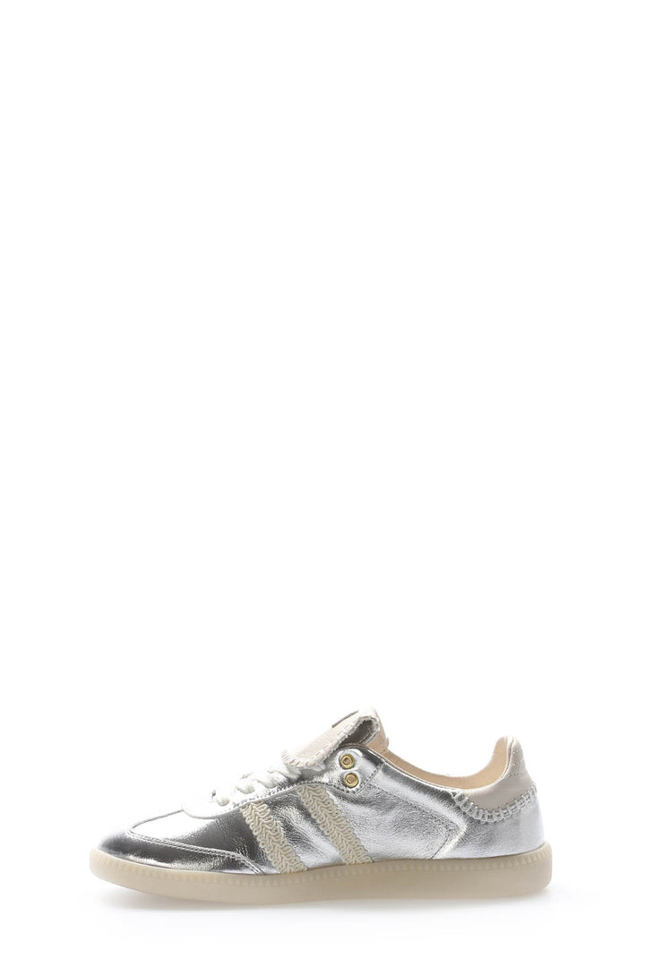 FST Genuine Leather Women's Casual Shoes 167ZA0028-8 Silver - Chernivtsi