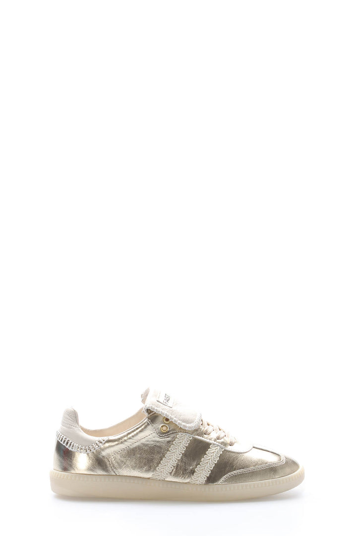 FST Genuine Leather Women's Casual Shoes 167ZA0028-8 Gold - Alfortville