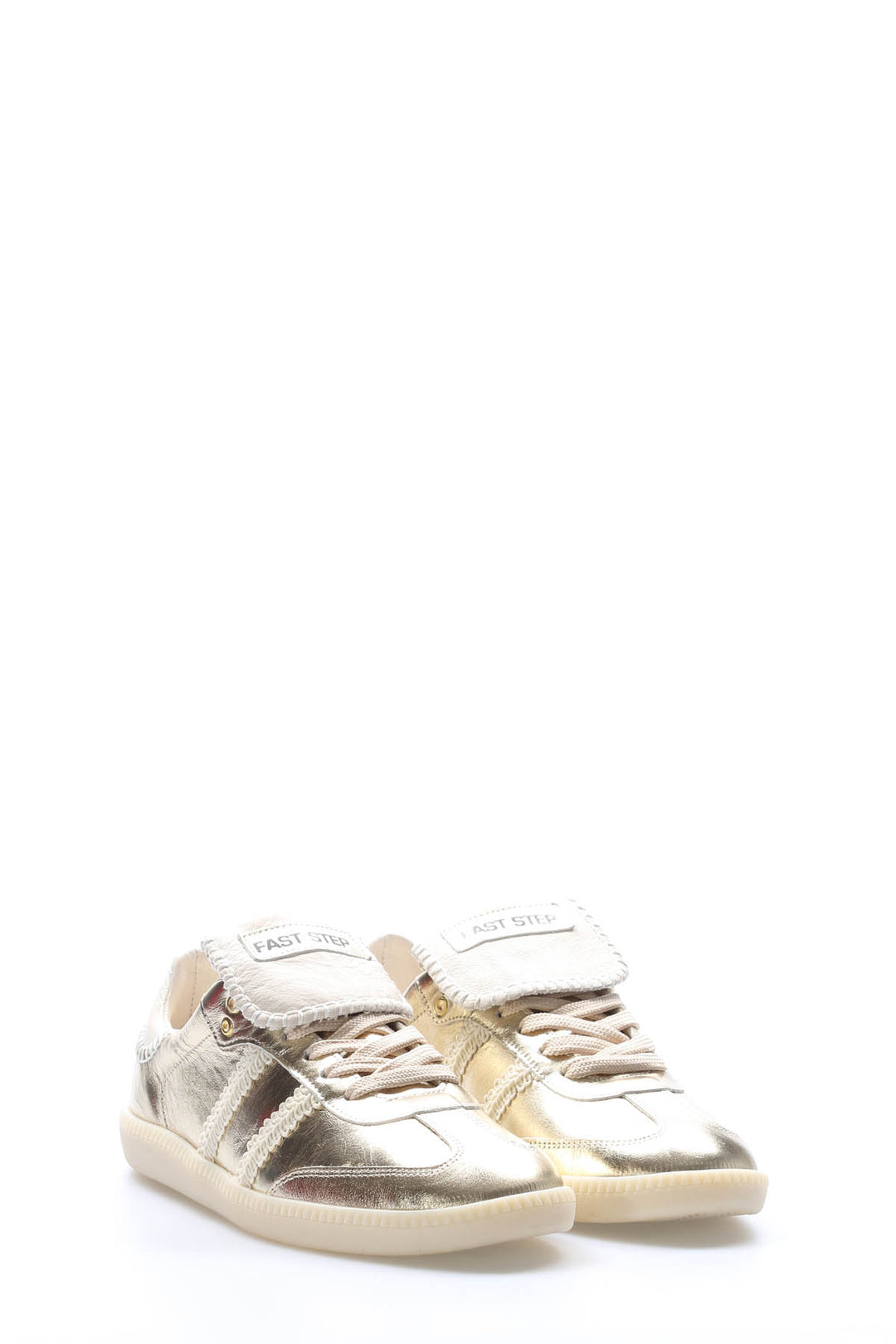 FST Genuine Leather Women's Casual Shoes 167ZA0028-8 Gold - Alfortville