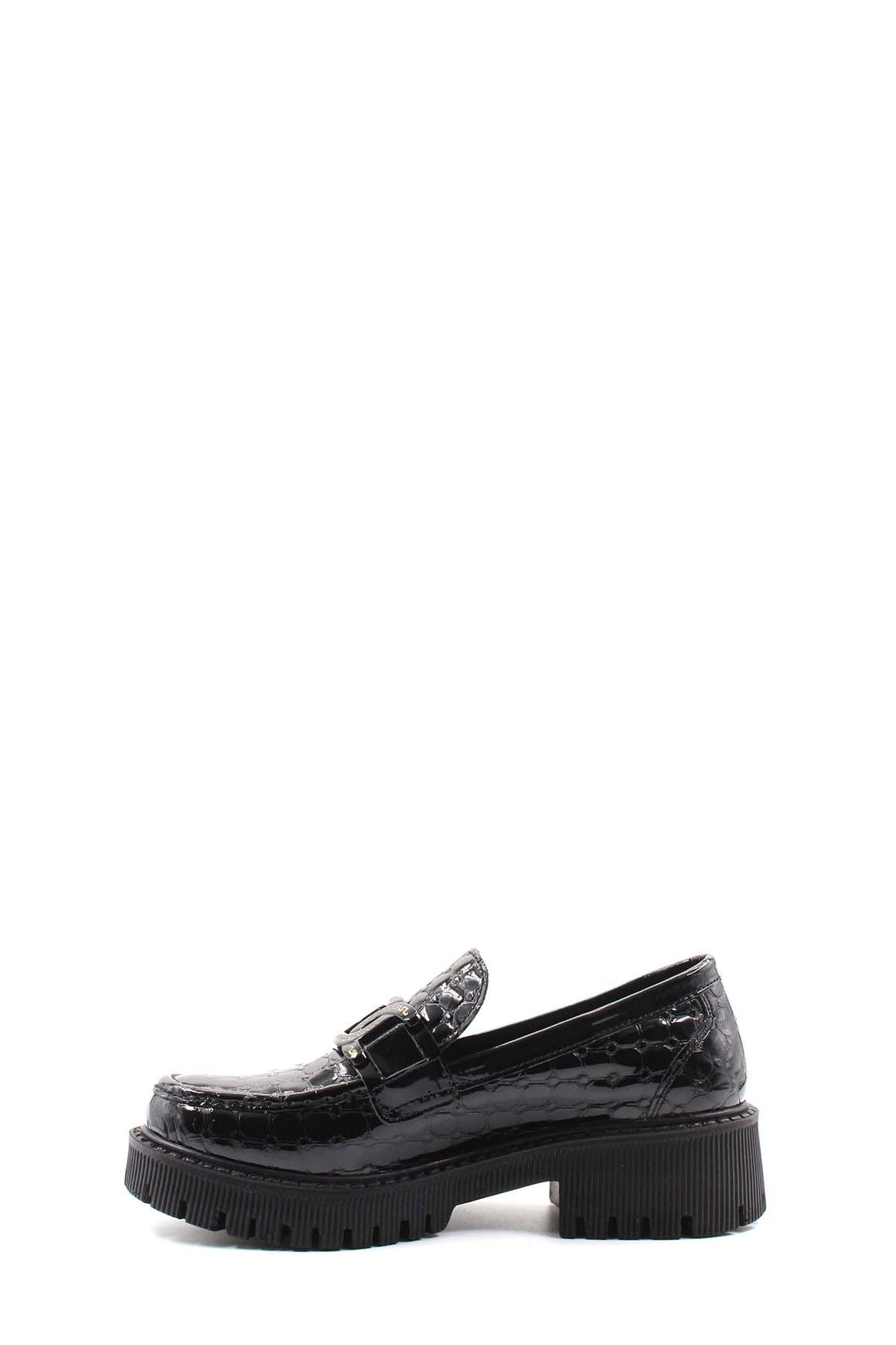 حذاء كاجوال نسائي جلد طبيعي FST 171ZA2504 49 BLACK CROCO - Sudbury