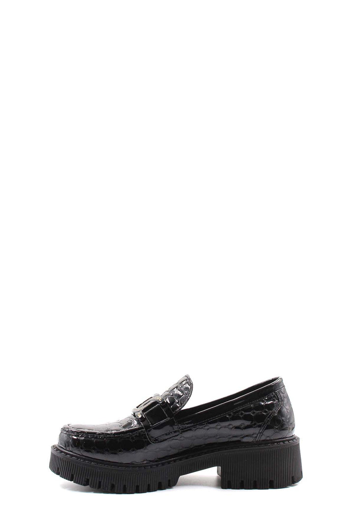حذاء كاجوال نسائي جلد طبيعي FST 171ZA2504 49 BLACK CROCO - Sudbury