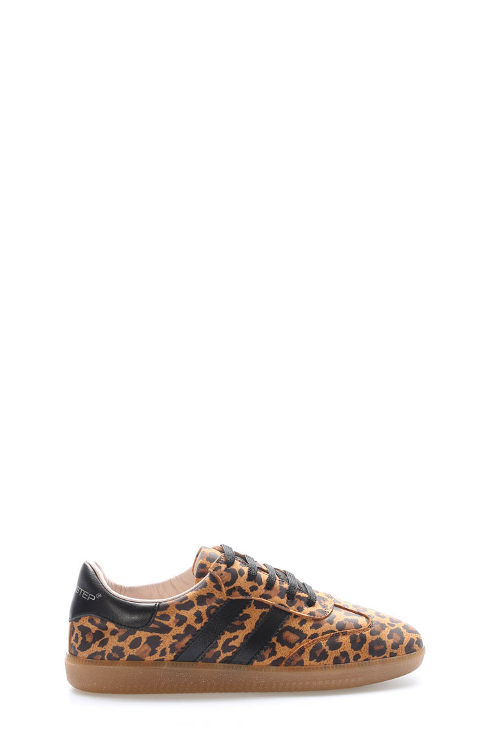 FST Genuine Leather Women's Casual Shoes 182ZA2324 Leopard - San Francisco