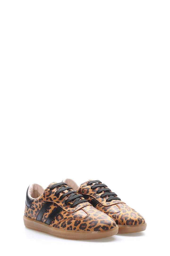 FST Genuine Leather Women's Casual Shoes 182ZA2324 Leopard - San Francisco