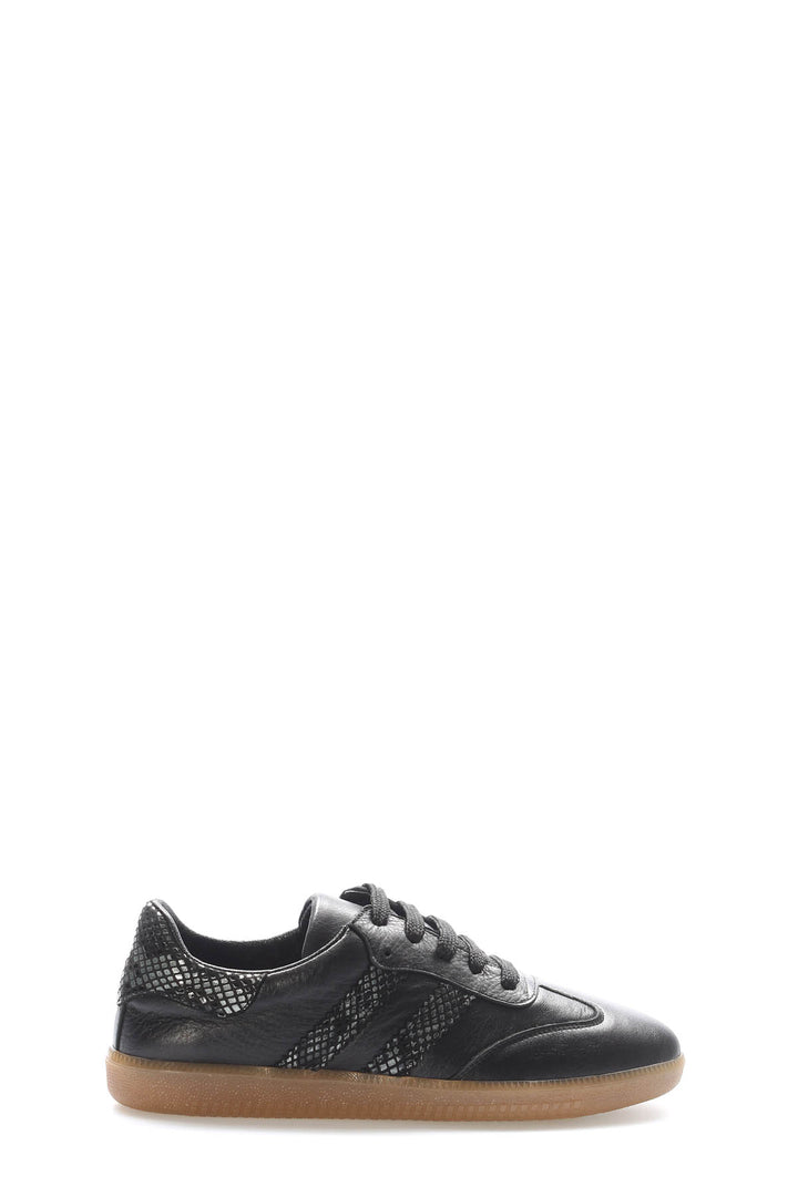 FST Genuine Leather Women's Casual Shoes 182ZA2324 Black Platinum - Edgware