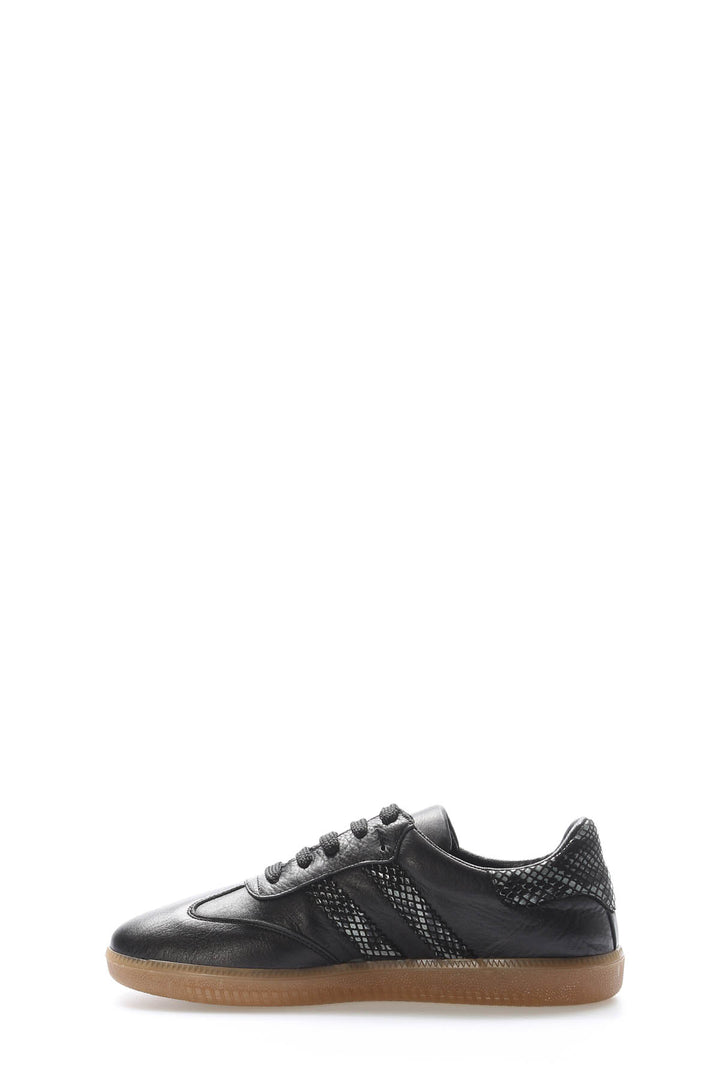 FST Genuine Leather Women's Casual Shoes 182ZA2324 Black Platinum - Edgware
